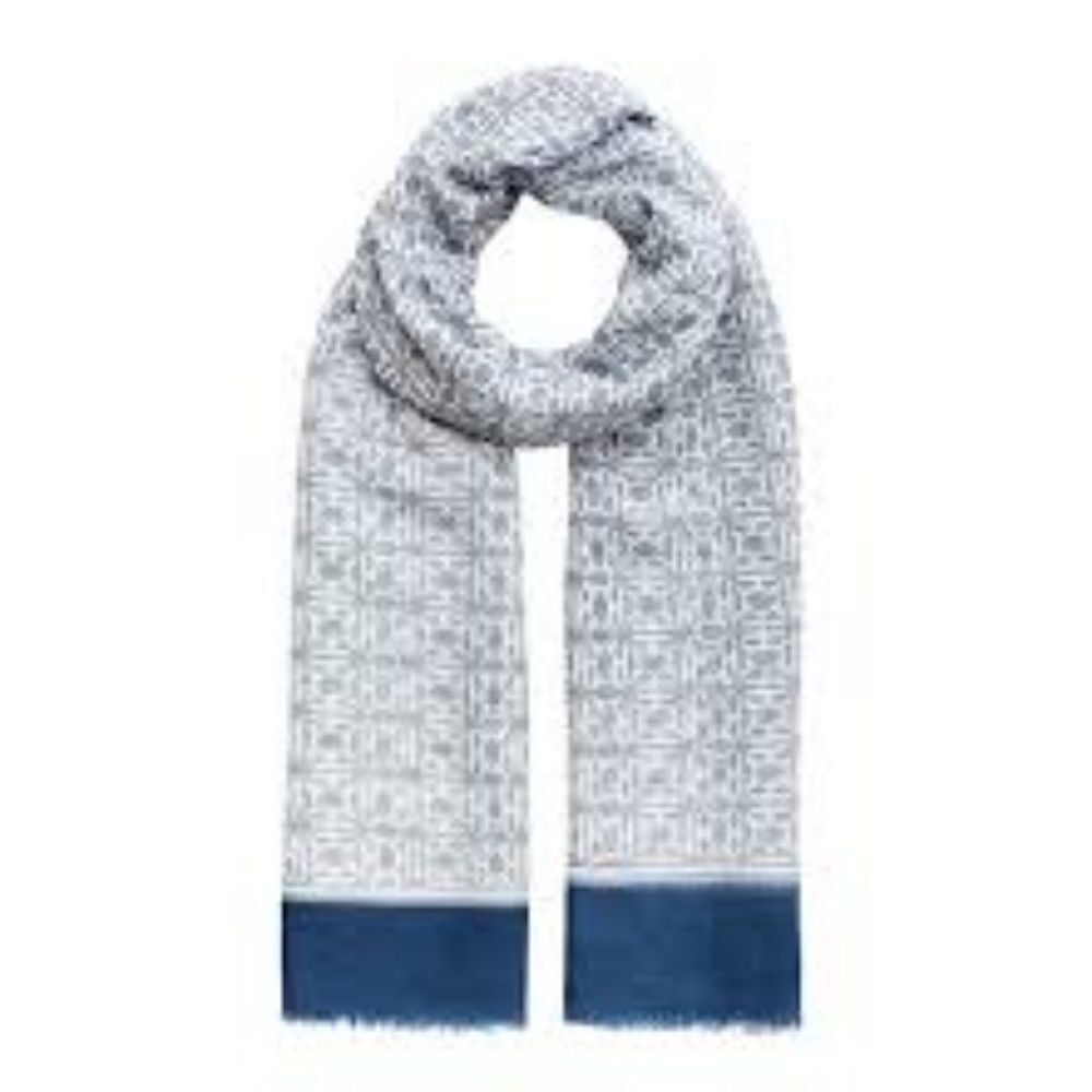 India Hicks  Heritage Scarf /Wrap in Cornwall Blue - New